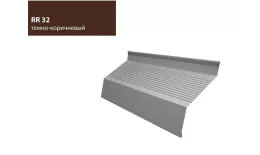 Ламель жалюзи Milan new gofr 0,5 Atlas с пленкой RR 32 темно-коричневый GL купить в краснодаре