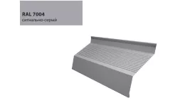 Ламель жалюзи Milan new gofr 0,7 PE с пленкой RAL 7004 сигнальный серый GL купить в краснодаре