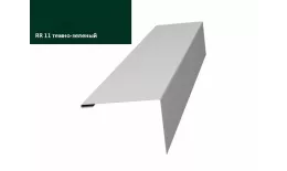 Нащельник (для калиток и ворот) 25х35 жалюзи Milan Tokyo 0,5 GreenСoat Pural RR 11 темно-зеленый GL купить в краснодаре