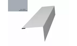 Нащельник (для калиток и ворот) 25х35 жалюзи Milan, Tokyo 0,5 Satin с пленкой RAL 9006 (L1,68) GL купить в краснодаре