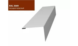 Нащельник (для калиток и ворот) 25х35 жалюзи Milan, Tokyo 0,45 PE с пленкой RAL 3009  (L1,68) GL купить в краснодаре