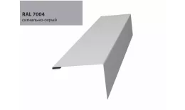 Нащельник (для калиток и ворот) 25х35 жалюзи Milan, Tokyo 0,7 PE c пленкой RAL 7004 (L1,68) GL купить в краснодаре