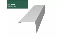 Нащельник (для калиток и ворот) 25х35 жалюзи Milan, Tokyo 0,5 Satin с пленкой RAL 6005 (L1,68) GL купить в краснодаре