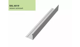 Планка завершающая 50х50 жалюзи Milan 0,45 PE с пленкой RAL 6019 бело-зеленый GL купить в краснодаре