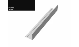 Планка завершающая 50х50 жалюзи Milan 0,5 Velur RAL 9005 черный GL купить в краснодаре