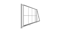 Ворота откатные, под автоматику КЛАССИК без наполнения 3000х2000мм грунт 3в1 по каталогу RAL купить в краснодаре