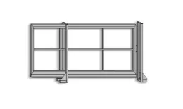 Ворота откатные под автоматику ОПТИМА б/наполнения 6000х2000 с комплектом установки RAL 6005 купить в краснодаре