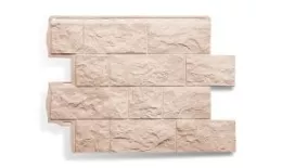 Фасадные панели Альта-Профиль. Туф ЭКО (0,796х0,591м) Кремовый купить в краснодаре