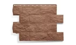 Фасадные панели Альта-Профиль. Туф ЭКО (0,796х0,591м) Терракотовый купить в краснодаре