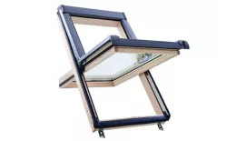 Окно ROTO Designo R45 H 54х78 из дерева однокамерное купить в краснодаре