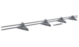 Снегозадержатель трубчатый Grand Line 3 м. RAL 9006 Бело-алюминиевый купить в краснодаре