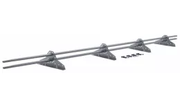 Снегозадержатель трубчатый Grand Line Snow Kit 3 м. RAL 9006 Бело-алюминиевый купить в краснодаре