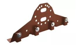 Кронштейн универсальный GL для фальцевой кровли RAL 8004 Терракота купить в краснодаре