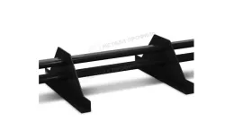 Снегозадержатель трубчатый Металл Профиль 1,0 м. 2 опоры, h-150 мм. RAL 9005 Черный темный купить в краснодаре