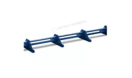 Снегозадержатель трубчатый Металл Профиль 3,0 м. 4 опоры, h-150 мм. RAL 5005 Синий насыщенный купить в краснодаре