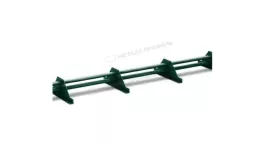 Снегозадержатель трубчатый Металл Профиль 3,0 м. 4 опоры, h-150 мм. RAL 6005 Зеленый мох купить в краснодаре