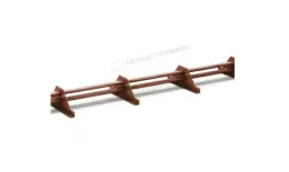 Снегозадержатель трубчатый Металл Профиль 3,0 м. 4 опоры, h-150 мм. RAL 8004 Коричневая медь купить в краснодаре