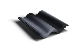 Рядовая черепица Kriastak. Цементно-песчаная. Antik Графит купить в краснодаре