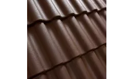 Рядовая черепица Kriastak. Цементно-песчаная Classic Коричневый купить в краснодаре