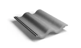 Рядовая черепица Kriastak. Цементно-песчаная. Lite. Серый неокрашенный купить в краснодаре