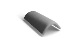 Коньковая черепица Kriastak. Цементно-песчаная. 3 шт./пог.м, Lite Серый неокрашенный купить в краснодаре