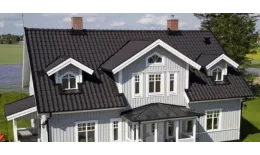 Начальная коньковая черепица Kriastak. Цементно-песчаная. Classic Коричневый купить в краснодаре