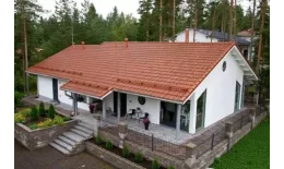 Конечная коньковая черепица Kriastak. Цементно-песчаная. Antik. Кирпично-красный купить в краснодаре