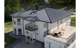 Конечная коньковая черепица Kriastak. Цементно-песчаная. Classic Черный купить в краснодаре