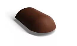 Начальная хребтовая черепица Kriastak. Цементно-песчаная. Antik. Коричневый купить в краснодаре