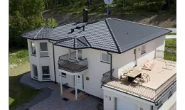 Вентиляционная черепица Kriastak. Цементно-песчаная. Antik. Графит купить в краснодаре