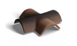 Х-образная черепица Kriastak. Цементно-песчаная. Antik. Коричневый купить в краснодаре