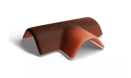 Т-образная черепица Kriastak. Цементно-песчаная. Antik. Кирпично-красный купить в краснодаре