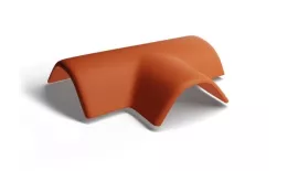 Т-образная черепица Kriastak. Цементно-песчаная. Classic Кирпично-красный купить в краснодаре