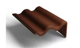 Боковая правая черепица Kriastak. Цементно-песчаная. Classic Коричневый купить в краснодаре