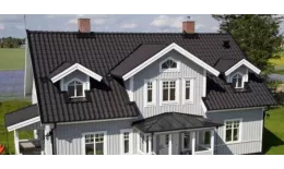 Y-образная черепица Kriastak. Цементно-песчаная. Classic Коричневый купить в краснодаре