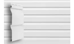 Виниловый сайдинг 3,66 двухслойный Grand Line D4 Классика Белый купить в краснодаре