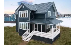 Акриловый сайдинг Grand Line Natural-брус Acryl Графит купить в краснодаре