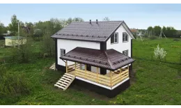 Акриловый сайдинг Grand Line Natural-брус Standart Белый купить в краснодаре