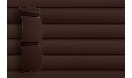 Виниловый сайдинг Дуб темный Grand Line Блок-хаус D4.8 Acryl купить в краснодаре