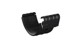 Соединитель желоба МЕТАЛЛ ПРОФИЛЬ PURMAN BLACK EDITION D125 Ral 9005 купить в краснодаре