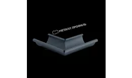Угол желоба наружный МЕТАЛЛ ПРОФИЛЬ Foramina Freeze D125 Grey купить в краснодаре
