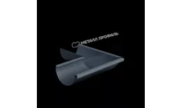 Угол желоба наружный МЕТАЛЛ ПРОФИЛЬ Foramina Freeze D125 Grey купить в краснодаре