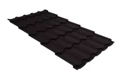 Металлочерепица GL Квинта плюс (Kvinta Plus) 0,5 PurPro RAL 9005 черный купить в краснодаре
