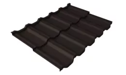 Металлочерепица GL Квинта Уно (Kvinta Uno) 0,5 Satin RR 32 темно-коричневый купить в краснодаре