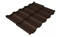 Металлочерепица Grand Line Квинта Уно (Kvinta Uno) 0,5 Satin Matt TX RAL 8017 шоколад купить в краснодаре