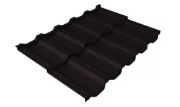 Металлочерепица Grand Line Квинта Уно (Kvinta Uno) 0,5 Satin Matt TX RAL 9005 черный купить в краснодаре