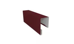 Планка П-образная заборная 17 0,45 Drap TX RAL 3005 красное вино (2м) купить в краснодаре