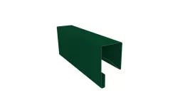 Планка П-образная заборная 17 0,45 PE-Double с пленкой RAL 6005 зеленый мох (2,5м) купить в краснодаре