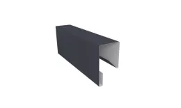 Планка П-образная заборная 17 0,5 Satin с пленкой RAL 7024 мокрый асфальт (3м) купить в краснодаре