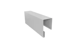 Планка П-образная заборная 17 0,5 Satin с пленкой RAL 9003 сигнальный белый (3м) купить в краснодаре